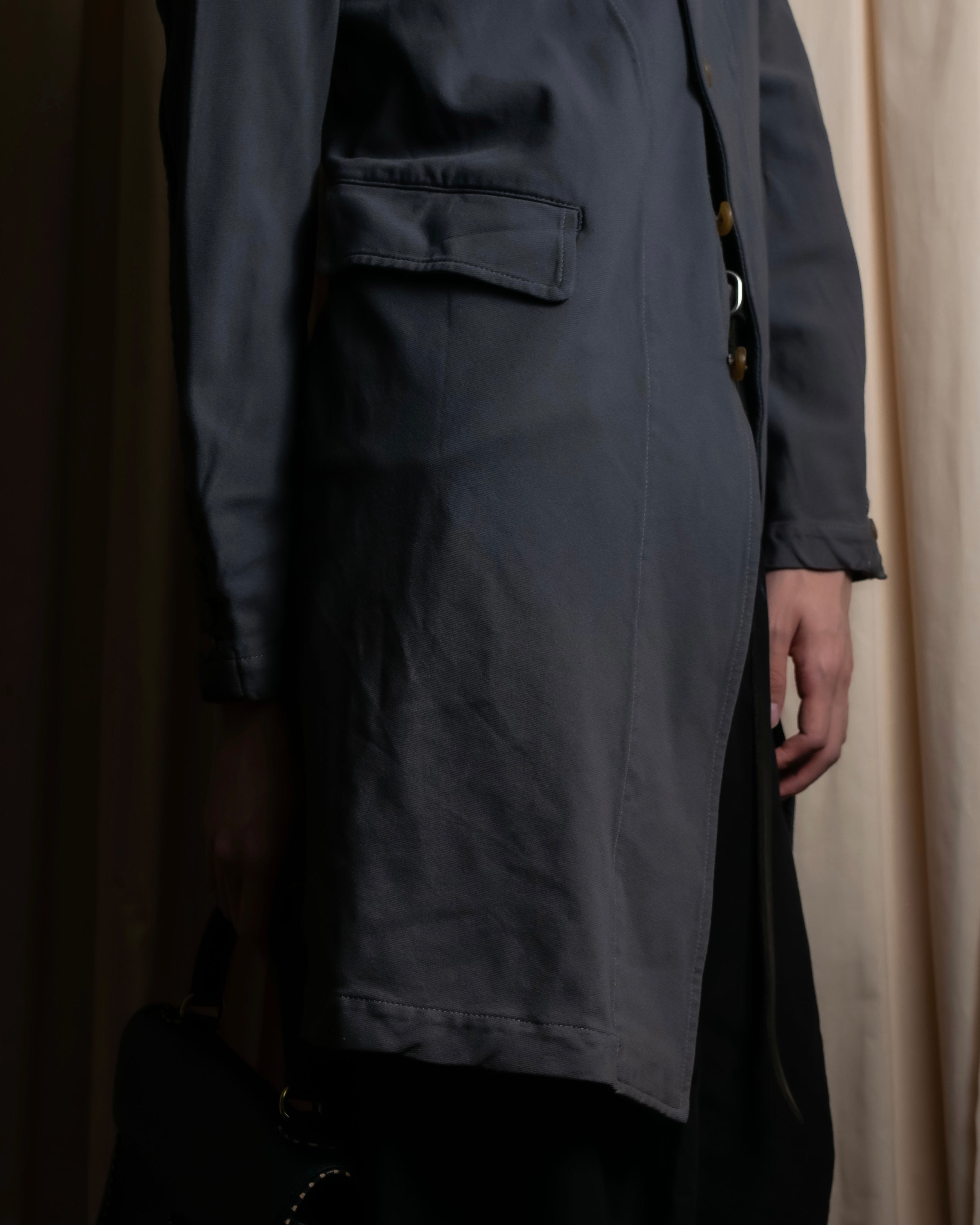 "COMME des GARCONS COMME des GARCONS" Stitchwork placket cut line coat