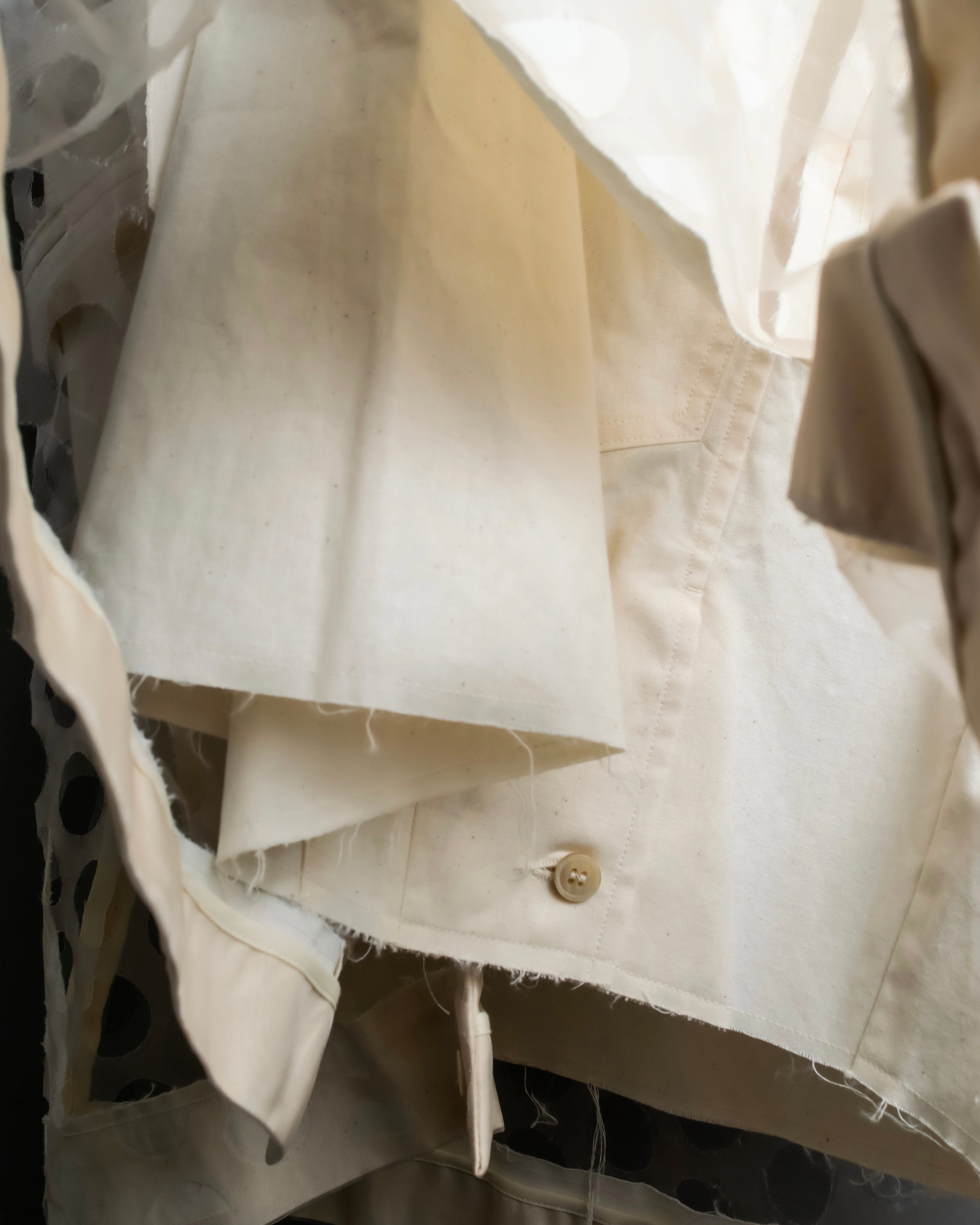 "MAISON MARGIELA" 20SS Polka dot tulle layered skirt