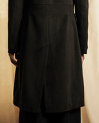 "VALENTINO" Shaped silhouette mocha brown chester coat