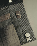 -SPECIAL- “GUCCI” 2019-2021 Glen check double-breasted wool suit