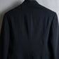 “ISSEY MIYAKE”  Chin belt designed stand collar jacket