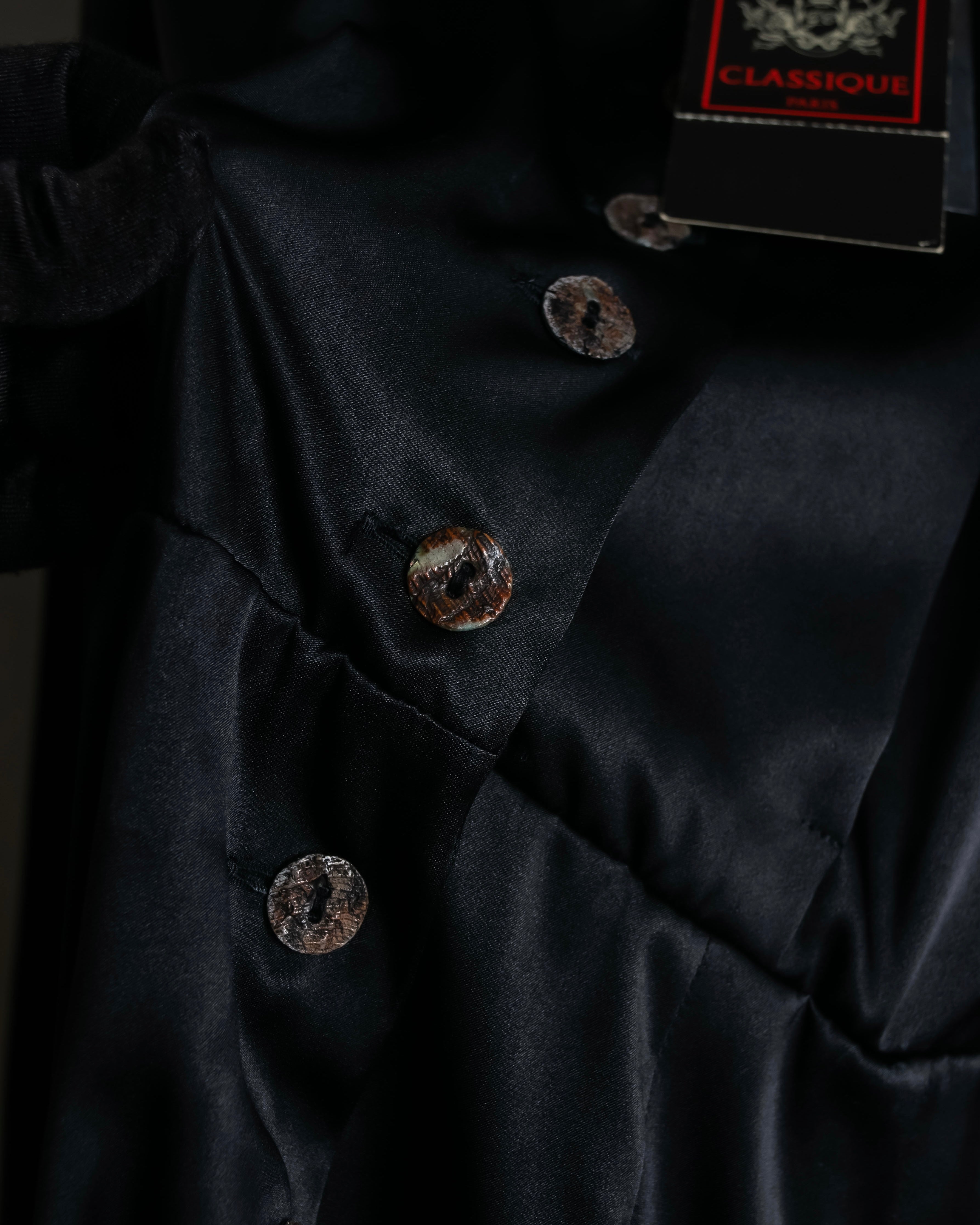 "JEAN PAUL GAULTIER" Beautiful glossy shirt dress