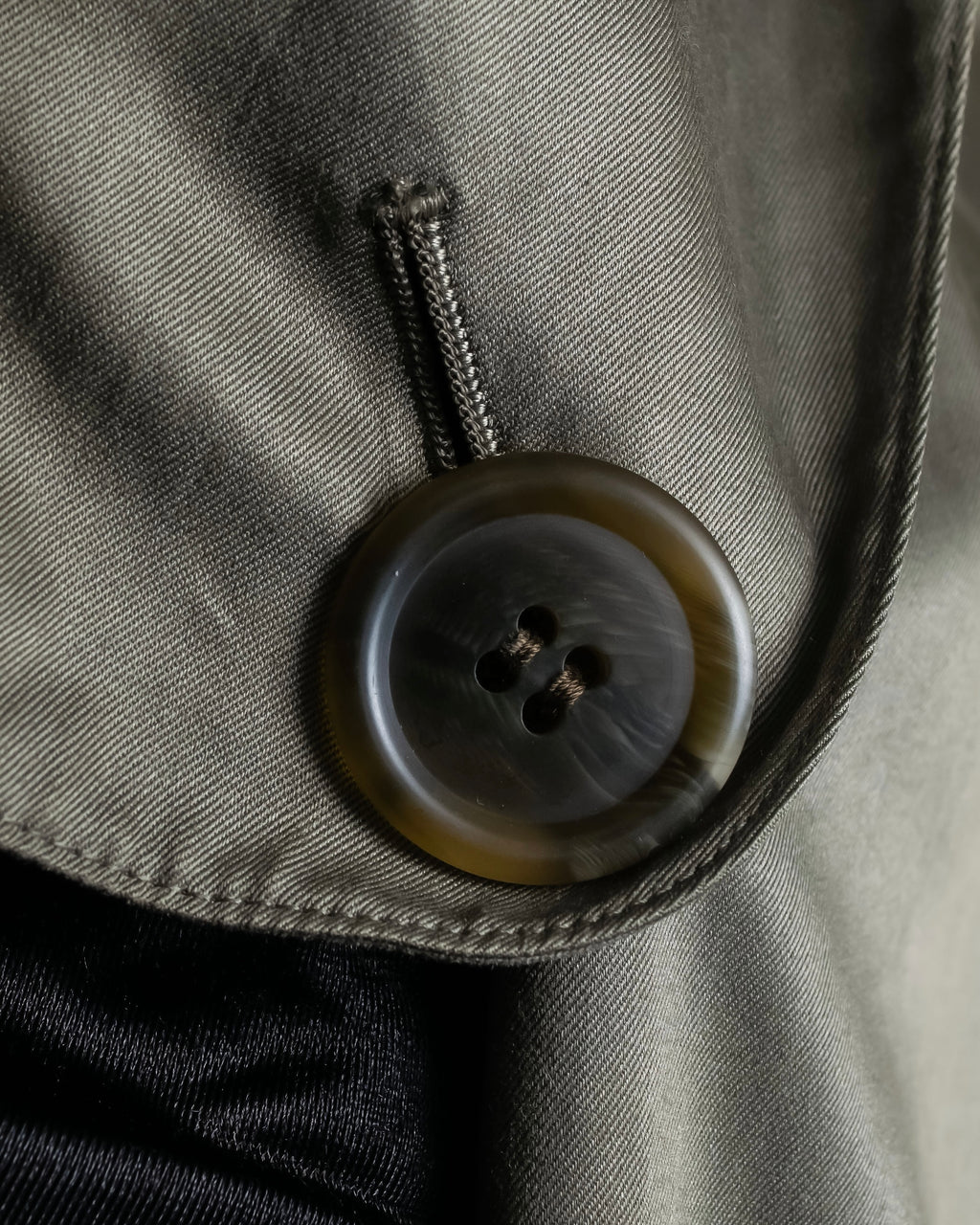 "Burberrys" Dark khaki belted trench coat