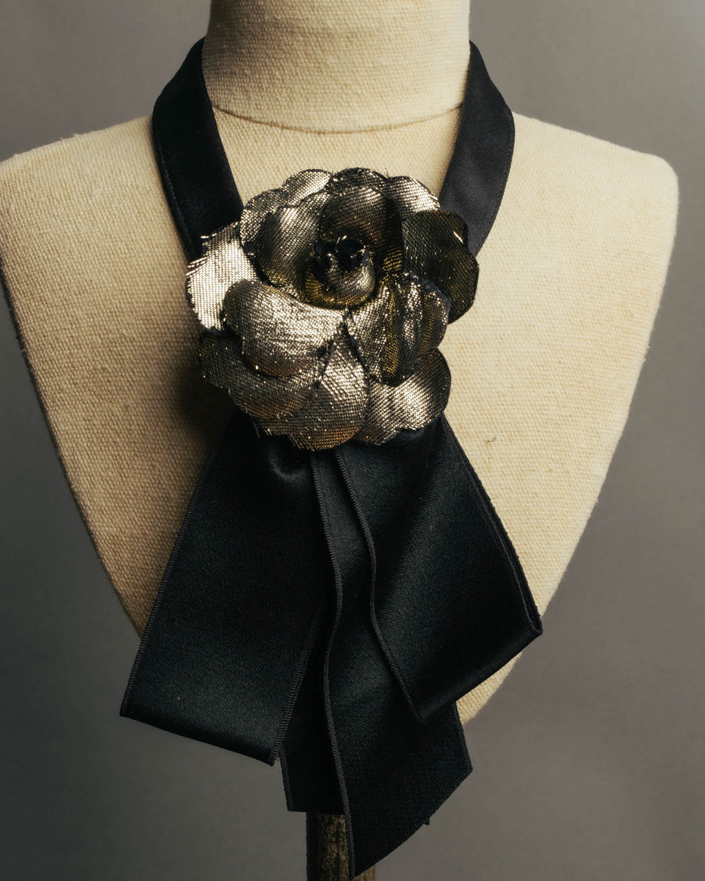“CHANEL” 2010’s-2020’s camellia ribbon choker