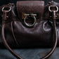 "Ferragamo" Marissa gancini motif hand bag