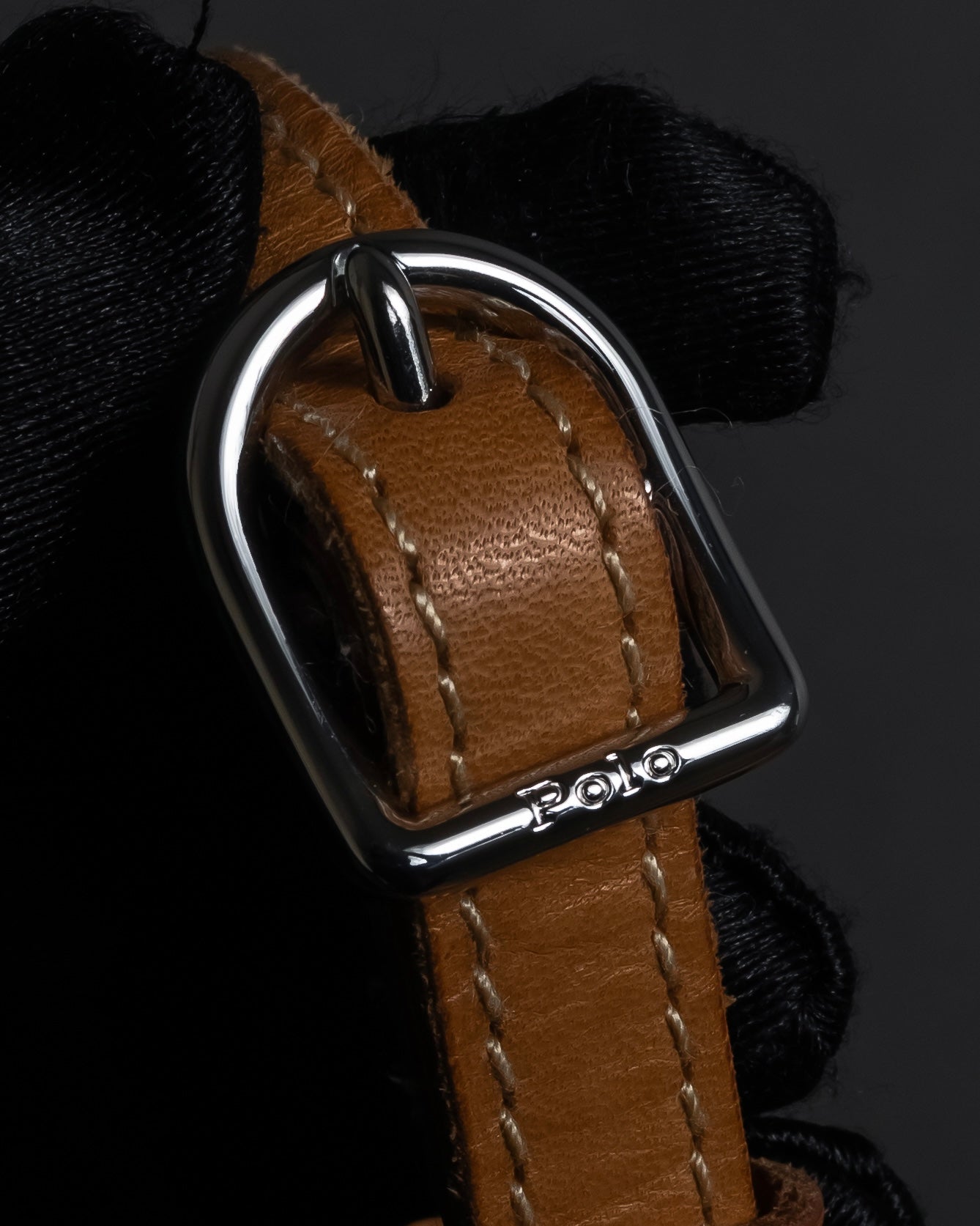 "Ralph Lauren" Metal stud design 2-way leather bag