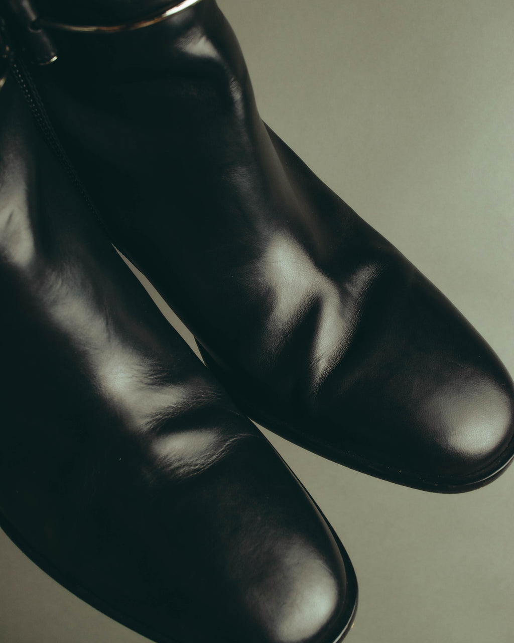 -SPECIAL- “BALENCIAGA” 2014-16’s Metal bar leather ankle boots