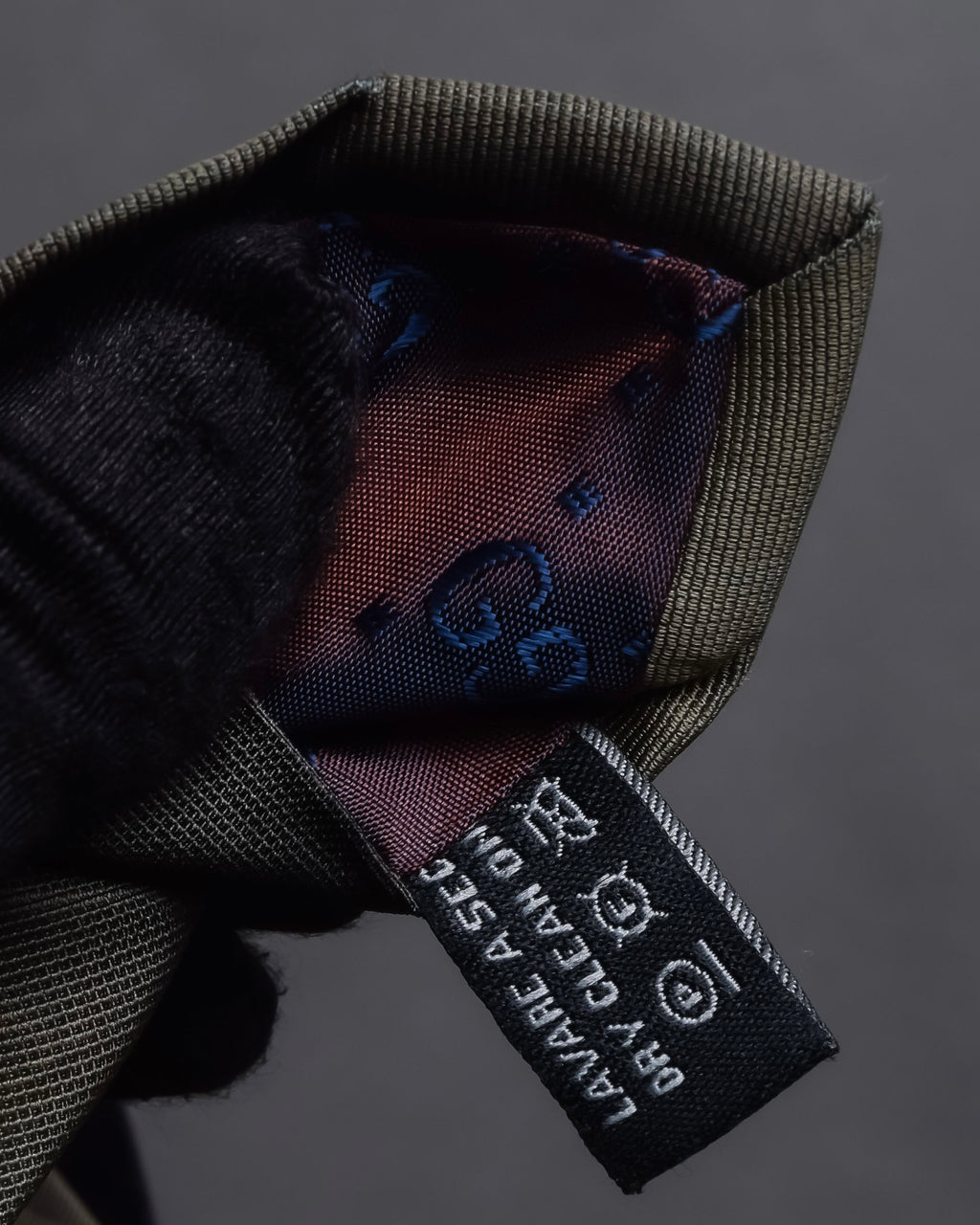 "GUCCI" Gradient dyed gradation silk necktie