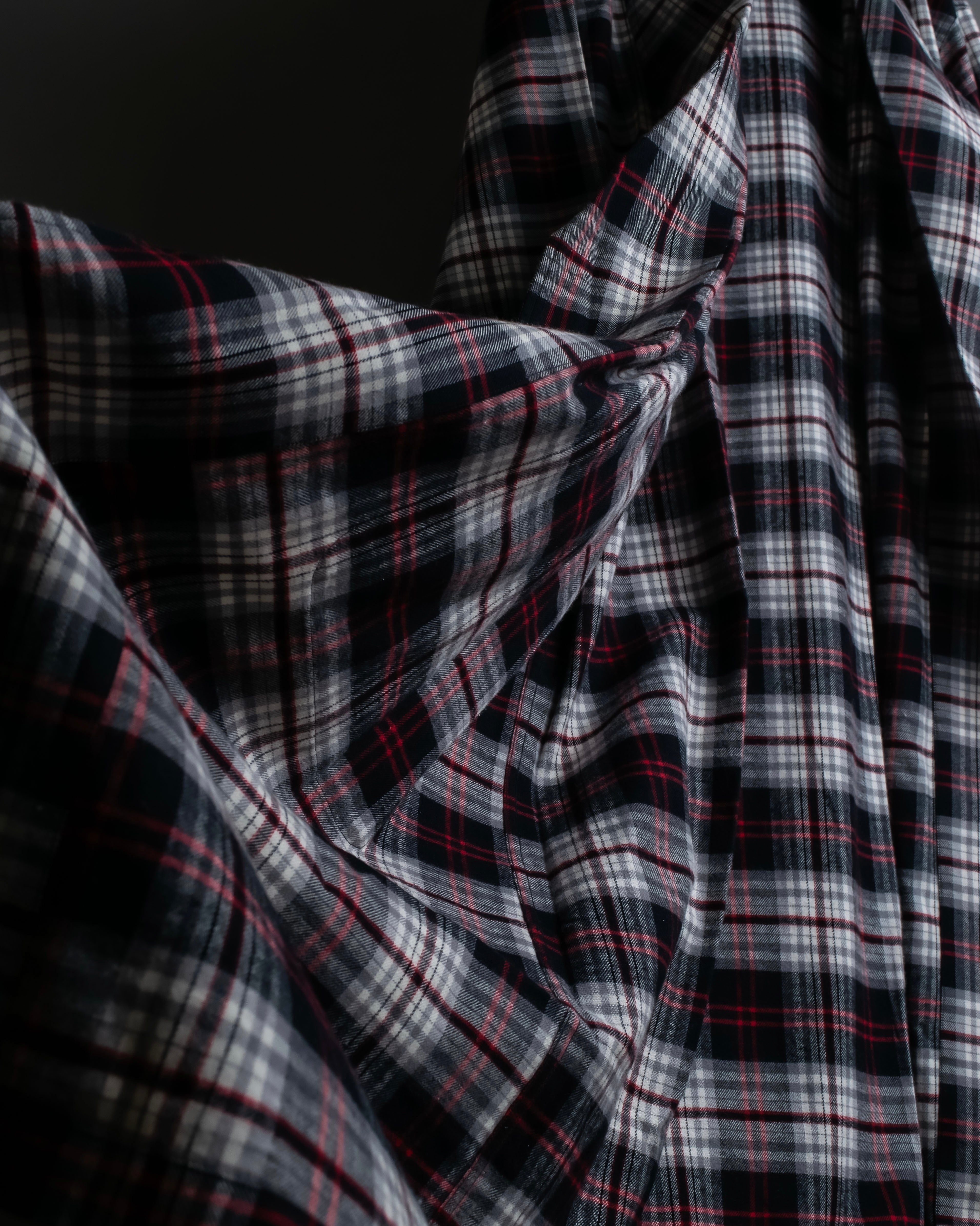 "POLO Ralph Lauren" Check pattern oversized belted gown coat