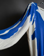 "Alexander McQueen" Painted oversized V-neck knit