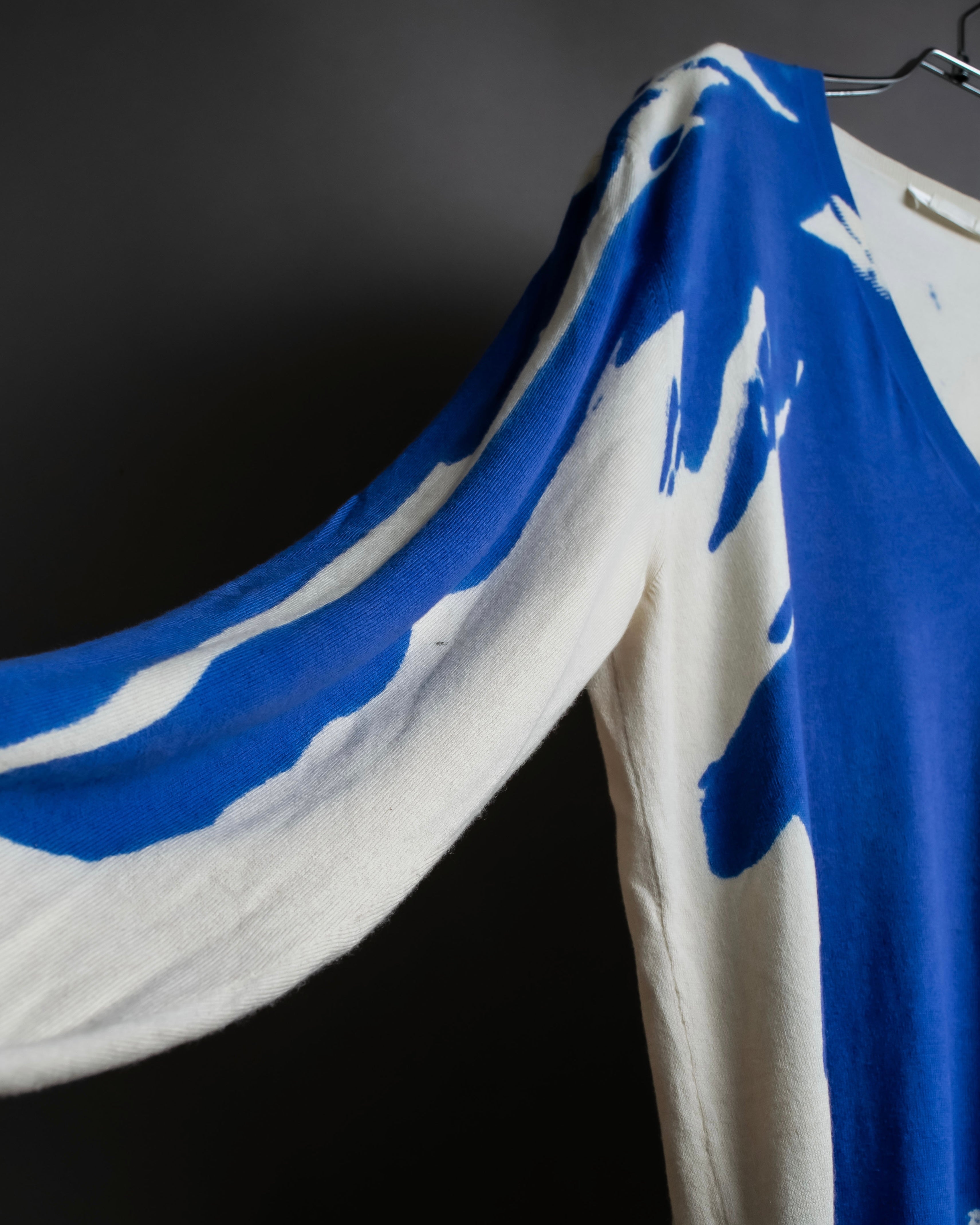 "Alexander McQueen" Painted oversized V-neck knit