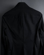 “BURBERRY” Tuxedo bib detail dress shirt