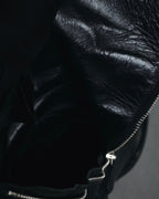 "CHANEL" 2006-12 Double-buckle leather engineer boots