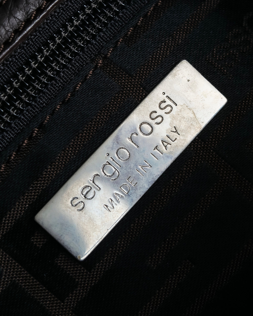 "Sergio Rossi" Flexible leather one-handle bag