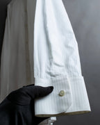 "DOLCE &amp; GABBANA" Shadow stripe pattern oversized shirt