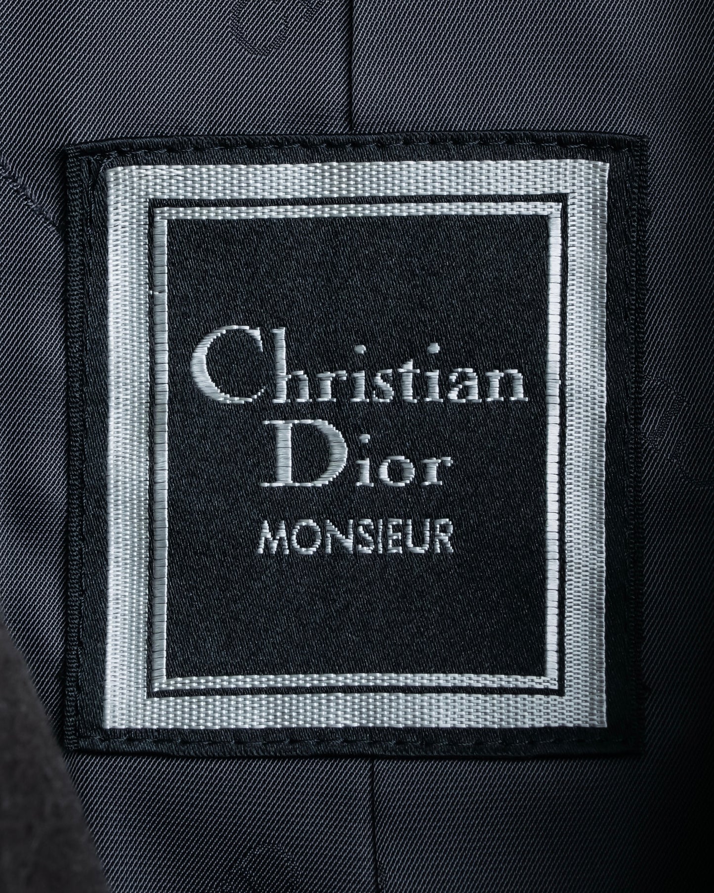 "CHRISTIAN DIOR MONSIEUR" Large lapel cashmere blend oversized mid length coat