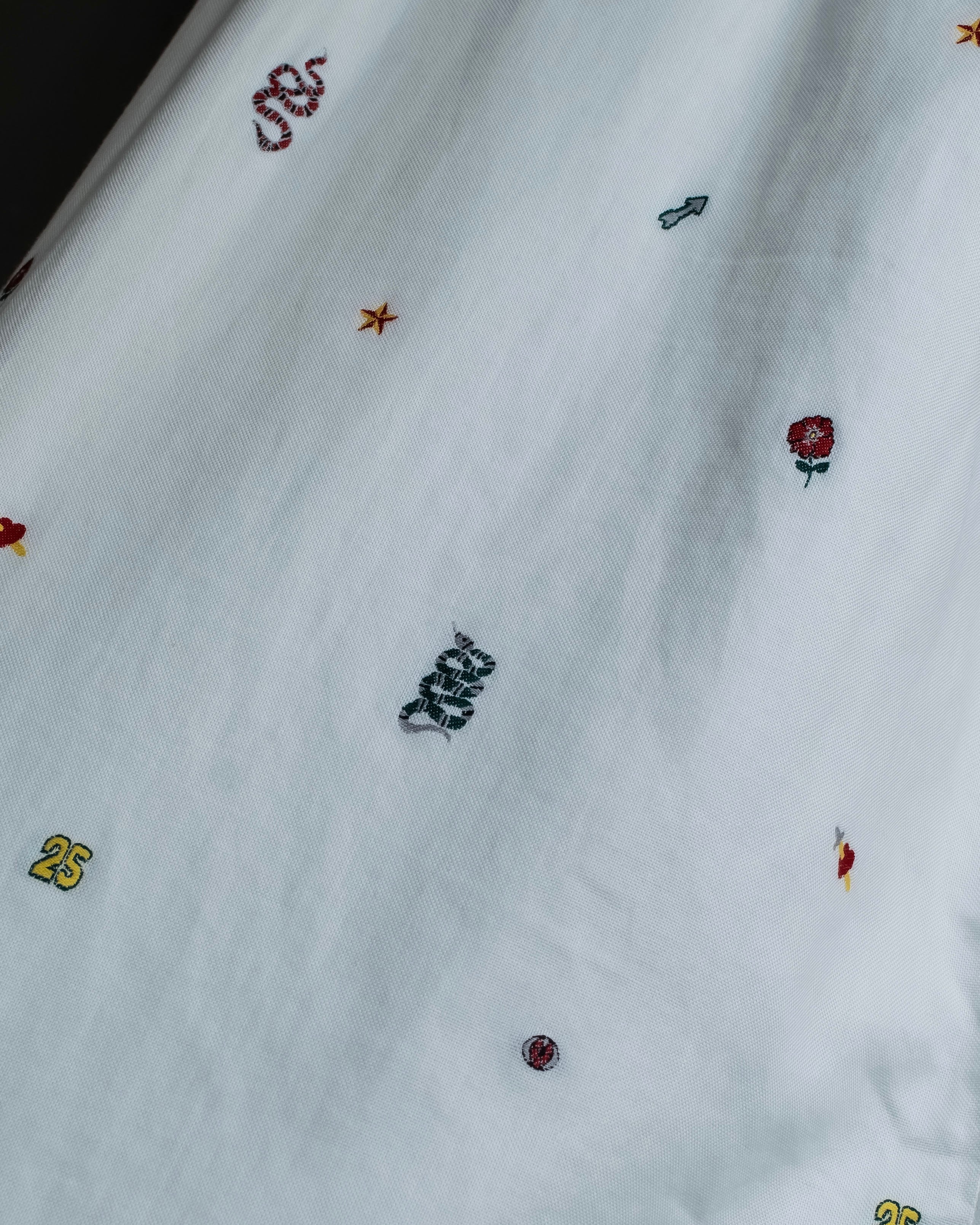 "GUCCI" Michele period iconic motif embroidered shirt