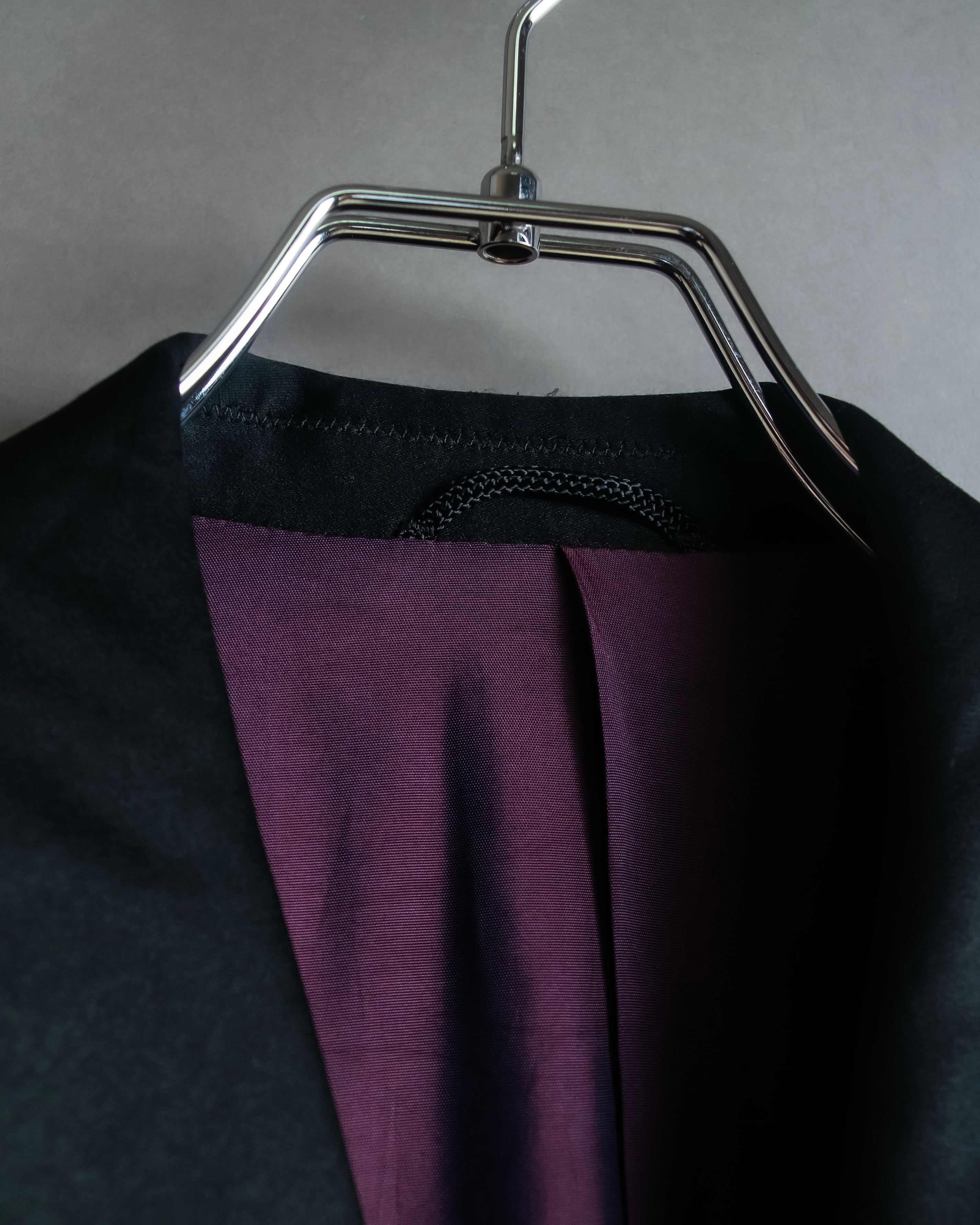 "Vintage shawl collar smoking jacket"