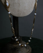 "BALENCIAGA" Leaf motif bijou santoire necklace