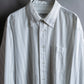 "Christian Dior" Double stripe pattern oversized shirt