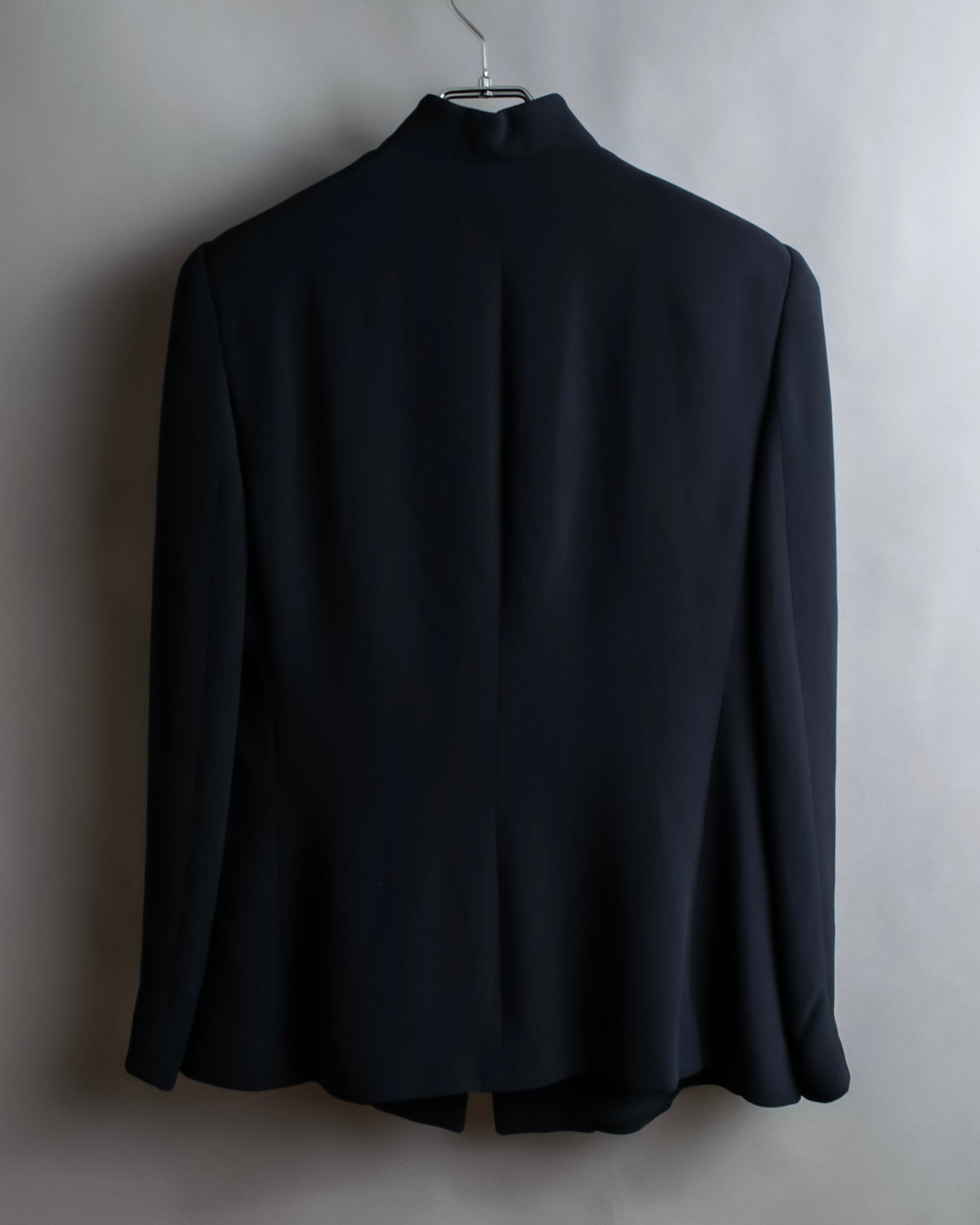 "GIORGIO ARMANI" 100% silk shawl collar shaped tailored jacket