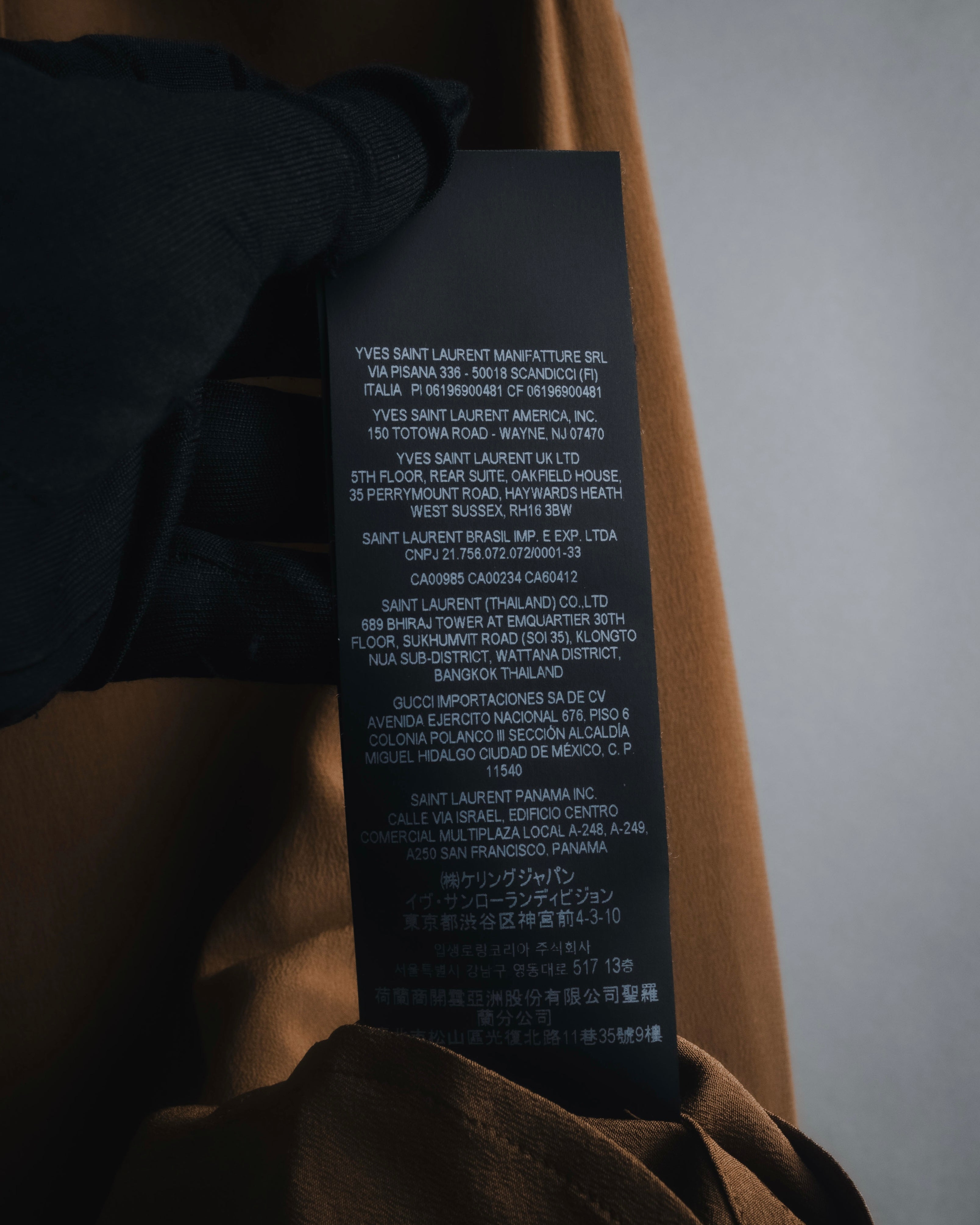 "SAINT LAURENT" 2021AW silk crepe de chine french-cuff shirt