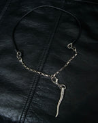 "Dolce &amp; Gabbana" Botanical design silver necklace