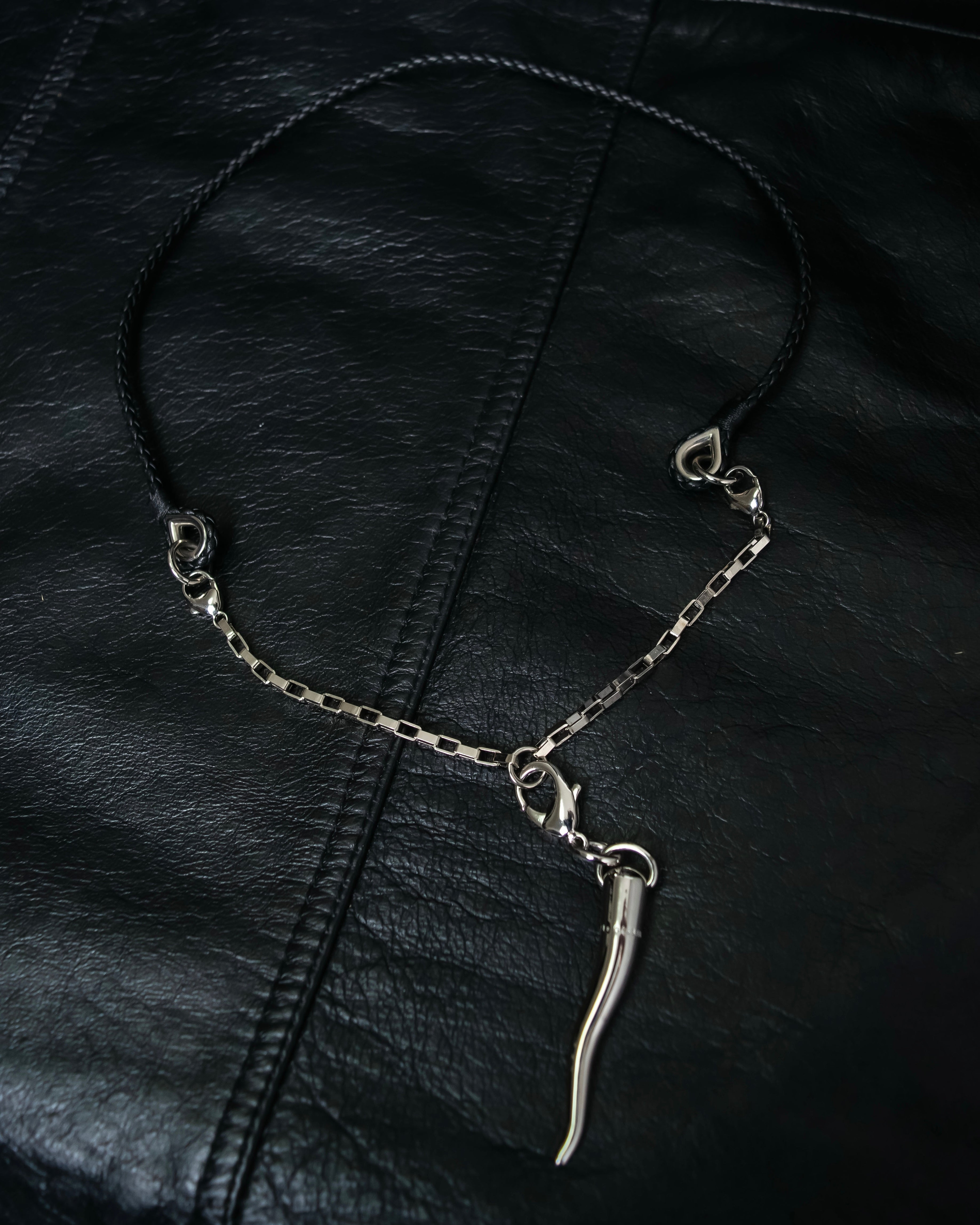 "Dolce &amp; Gabbana" Botanical design silver necklace