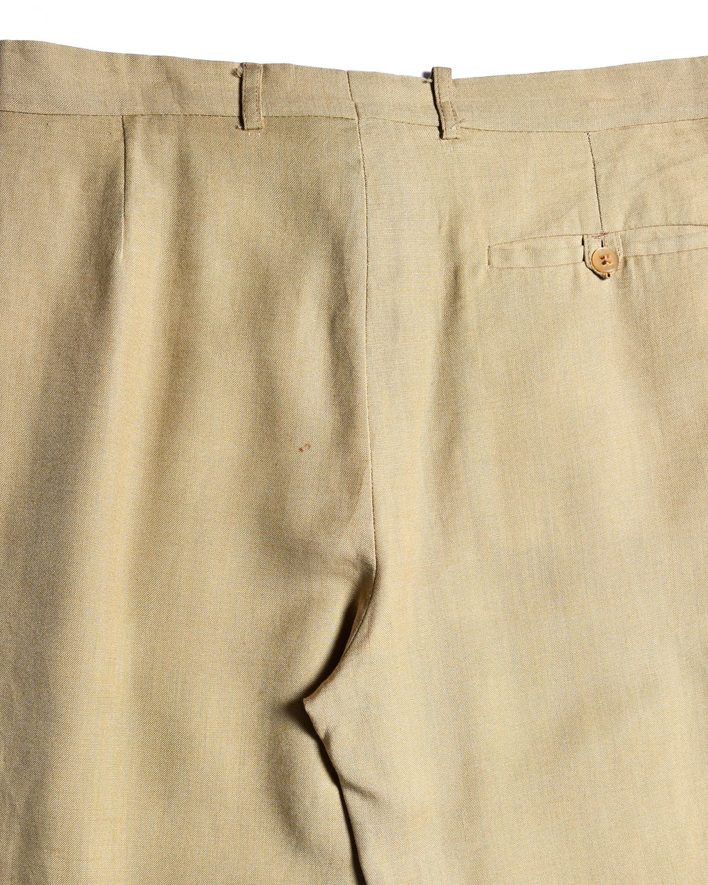 VINTAGE/ Linen Tasted 2 Tuck Trousers Light Beige