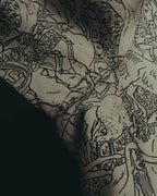 "Hermès" 70's-80's Scarf print shirt