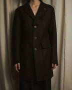 Abrigo de lana cepillada de un solo botón "BOB"