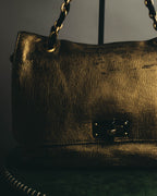 “LANVIN” 2008-2015 Metallic Happy shoulder bag
