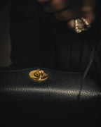 -SPECIAL- “GUCCI” 70’s-80’s Pigskin leather turn lock handbag