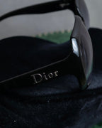 "Christian Dior" Black frame engraved logo sunglasses
