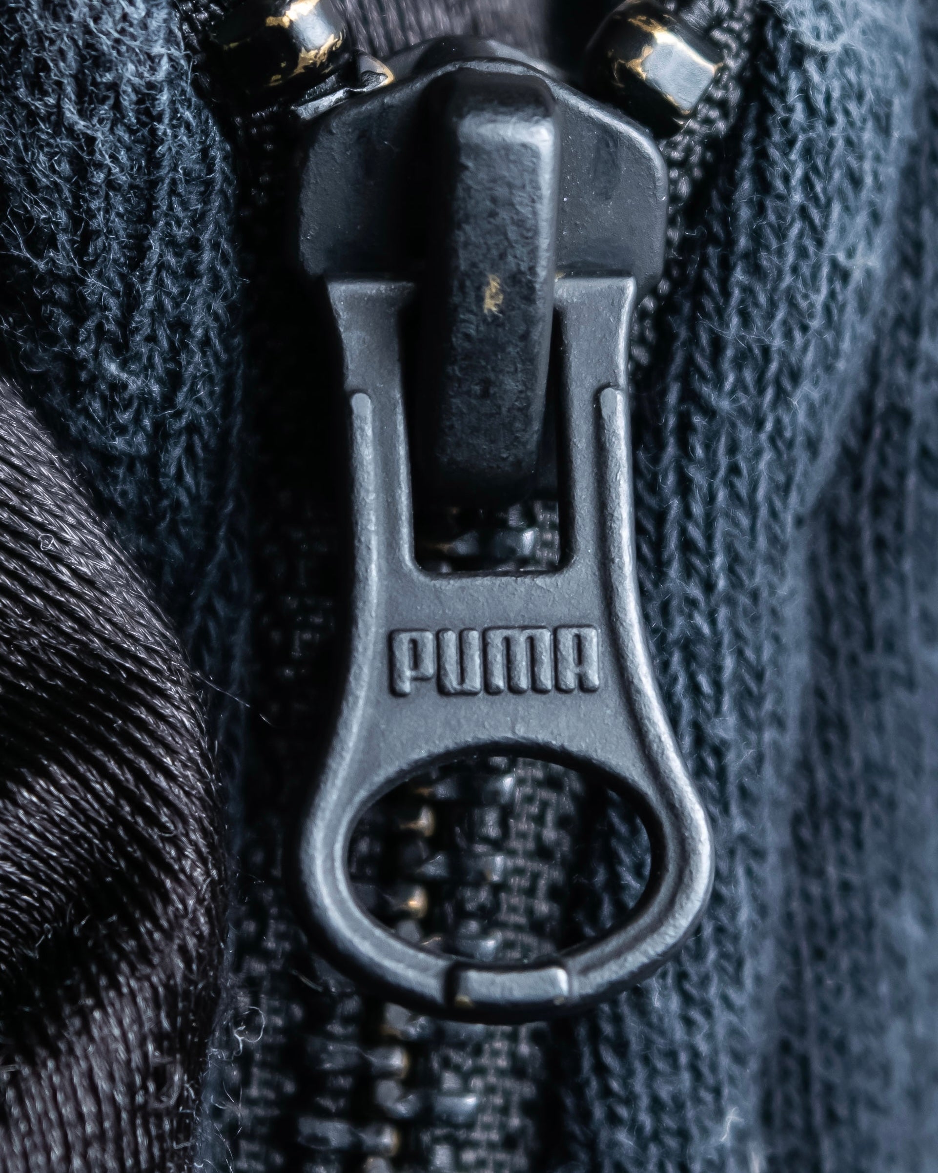 "PUMA" Pile switching design zip up track jacket