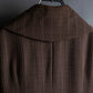 "Vintage different houndstooth pattern shawl collar jacket"