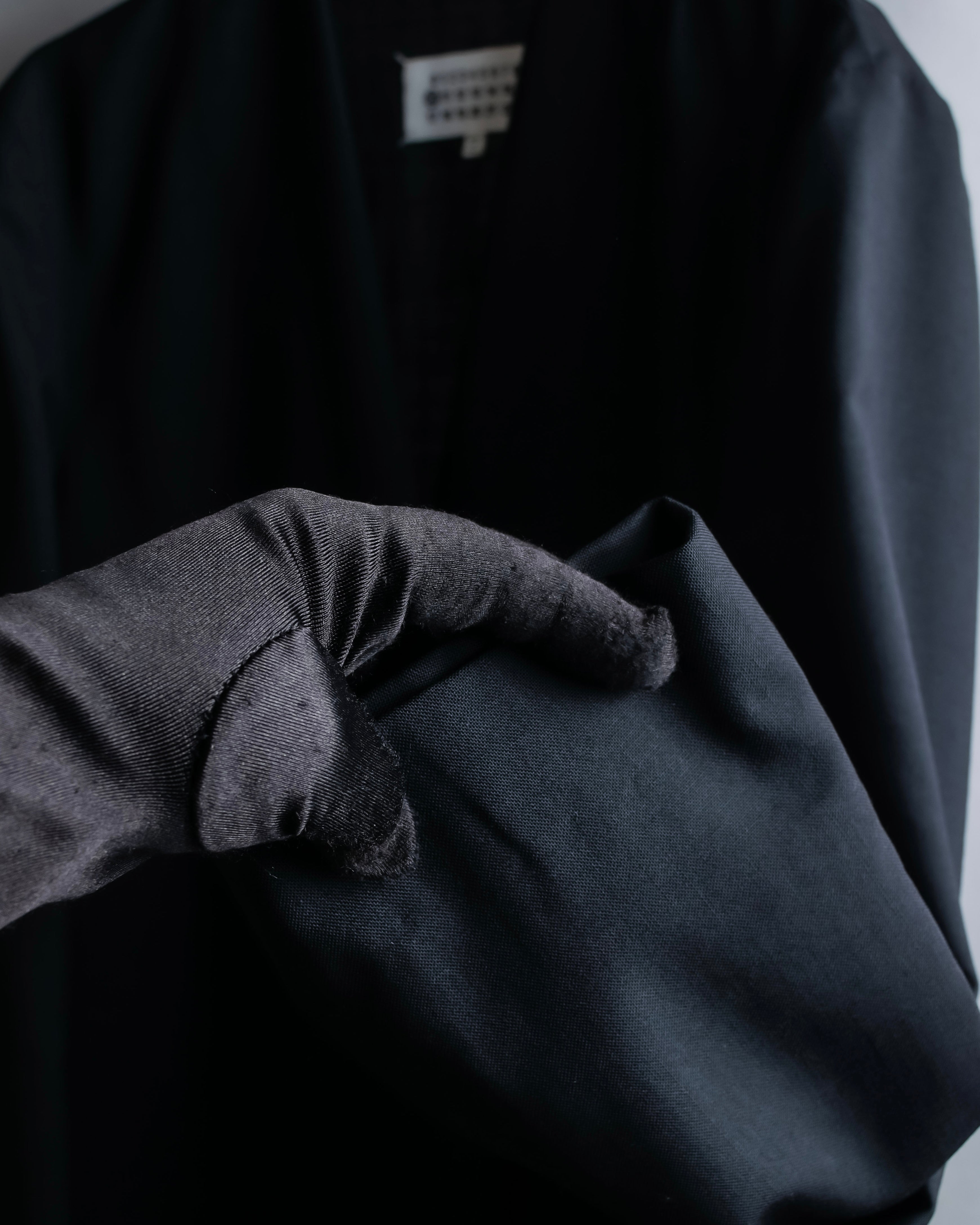 "MAISON MARGIELA" 20AW No-collar design wool tailored jacket