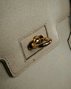 “VALENTINO GARAVANI” 90’s structured top handle leather bag