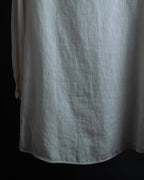 "GUCCI" Michele period ruffle round collar linen pullover shirt