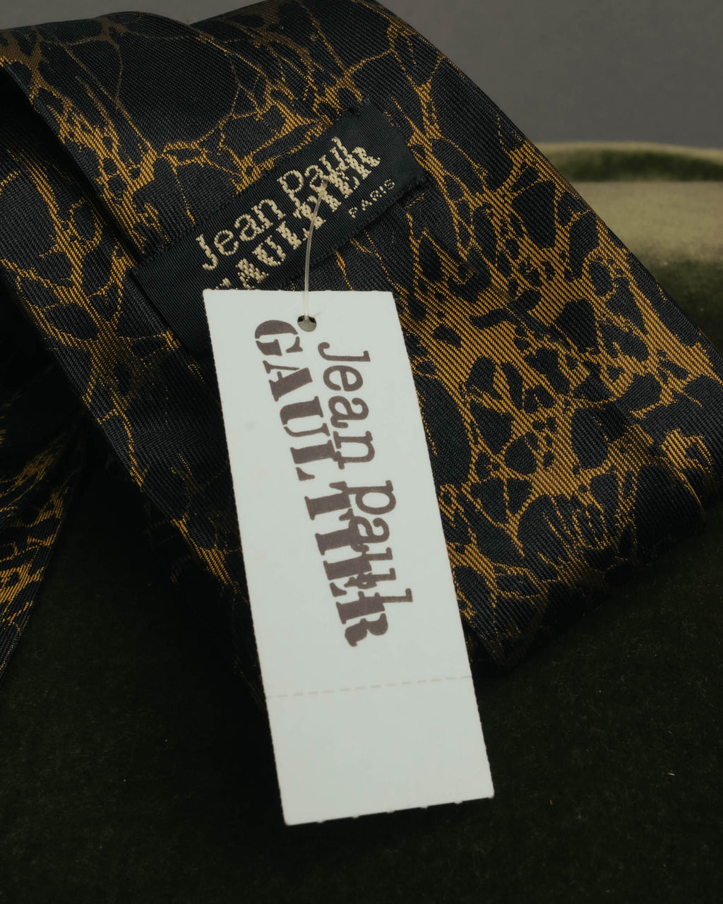 "Jean Paul Gaultier" 90's-00's Portrait jacquard silk necktie