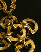 -SPECIAL- “Lucien Piccard” 70’s-80’s Gold tone cross pendant necklace