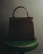 "Valentino Garavani" 80's-90's Classic box leather top-handle handbag