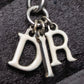 "DIOR" Logo motif combination silver necklace