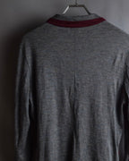 "Vivienne Westwood MAN" Bordeaux piping design draped tailored jacket