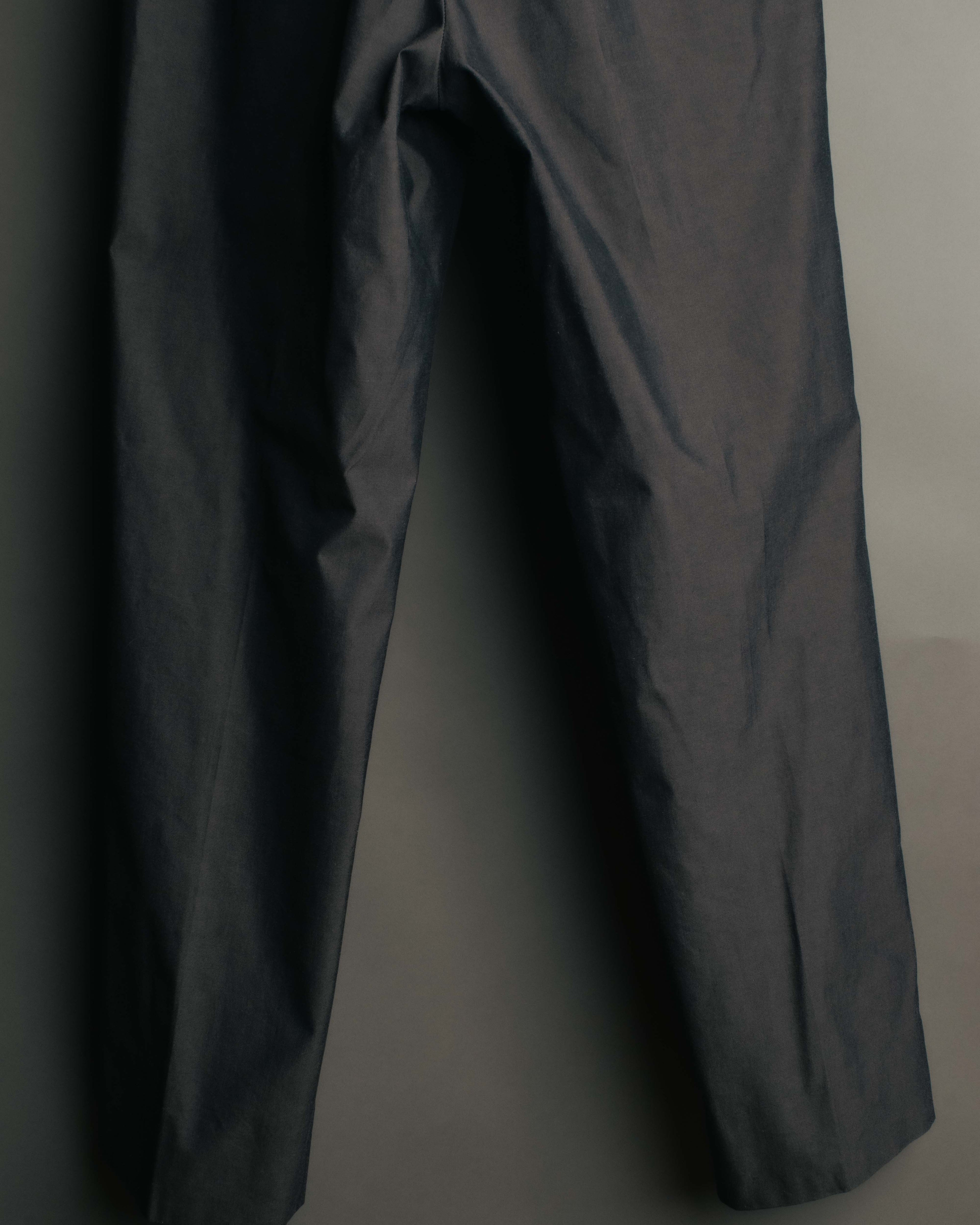 -SPECIAL- “HERMÈS” 1998-00’s Leather trimmed tailored trousers