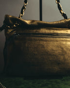 “LANVIN” 2008-2015 Metallic Happy shoulder bag
