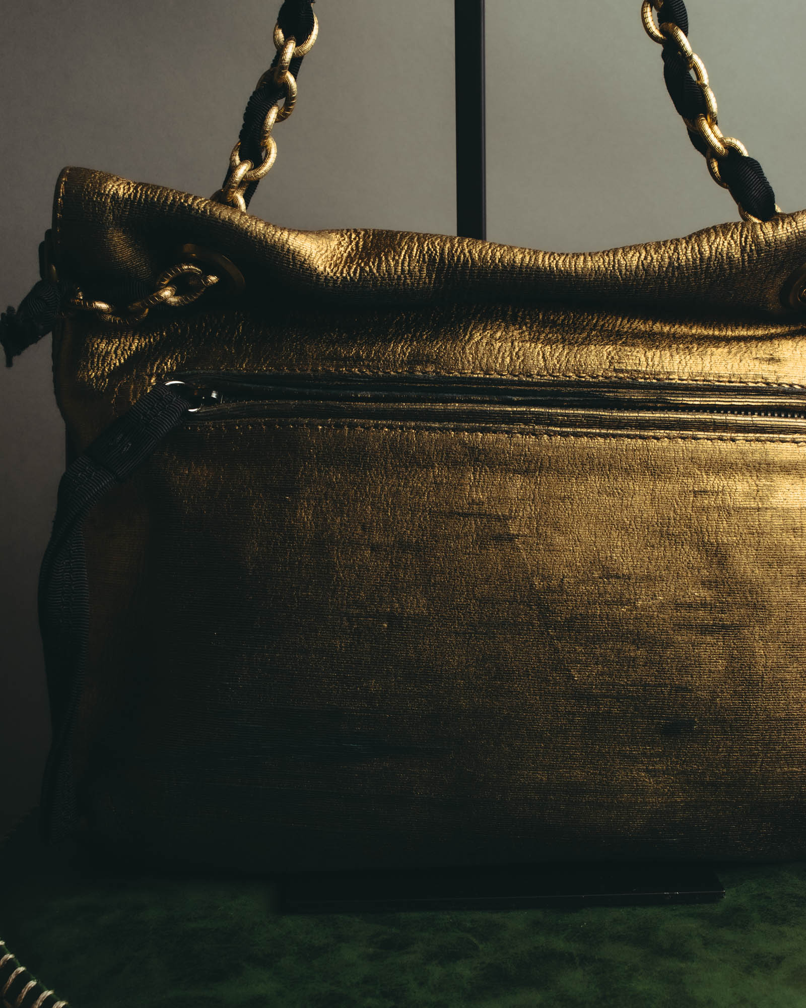 “LANVIN” 2008-2015 Metallic Happy shoulder bag
