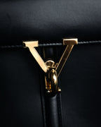 “VALENTINO GARAVANI” 80’s-90’s V clasp top handle bag