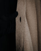 –SPECIAL– "HERMES" 90’s-00’s Double-faced reversible linen cotton cardigan