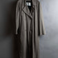 "Vintage matte texture long trench coat"